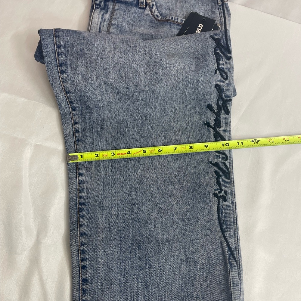 Karl Lagerfeld Paris Women’s The Cannes  Straight Leg Jeans Size 14 - Picture 14 of 16